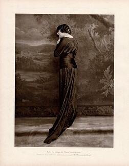 Robe de crèpe de Chine 1913 Mlle Yvonne de Bray, Photo Talbot