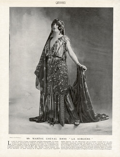 Marthe Chenal 1913 La Sorcière, Theatre Costume
