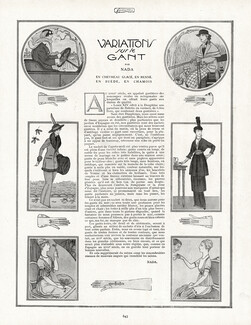 Variations sur le Gant, 1913 - Gloves, Maurice Taquoy, Texte par Nada