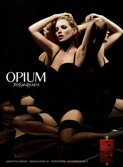 Yves Saint Laurent (Perfumes) 2003 Opium, Kate Moss
