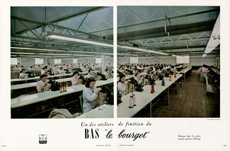 Le Bourget (Hosiery) 1952 Les usines les plus modernes d'Europe, Photo René Jacques