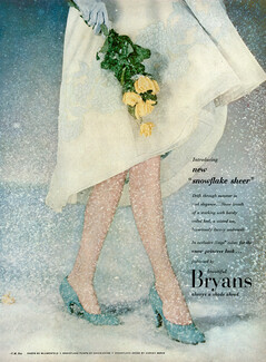 Bryans (Hosiery) 1952 Snowflake Stockings, Photo Blumenfeld