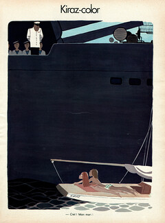 Edmond Kiraz 1973 Adultery, Transatlantic Liner, Captain, Kiraz-Color