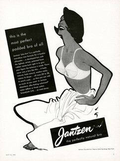 Jantzen (Lingerie) 1952 "Plus Bra", René Gruau