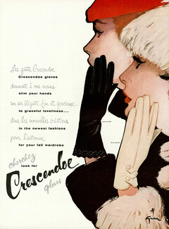 Crescendoe (Gloves) 1956 René Gruau
