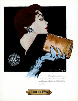 Boucheron 1953 Earrings, Minaudière, Jacques Demachy