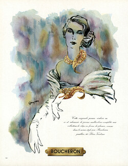 Boucheron, Jewelry — Vintage original prints