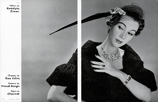 Rose Valois & Chaumet 1952 Necklace, Bracelet, Earrings, Ring, Philippe Pottier