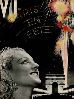 Van Cleef & Arpels 1934 Paris en fête, Earring, Diadème, Tiara, Arc de Triomphe