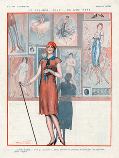 Vald'Es 1926 Le Dernier Salon où l'on Pose, "...Payez-vous l'original", Art Modeling