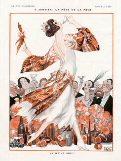 Armand Vallée 1922 La Reine Boit ! Champagne