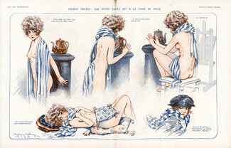 Maurice Millière 1922 Une Petite Caille qui a la Chair de Poule, Nude