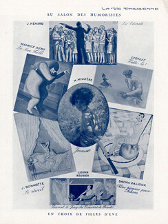 Au Salon des Humoristes 1930 Millière, Hémard, Zaliouk, Bonnotte, Kuhn-Régnier... 4 pages, 4 pages