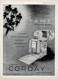 Corday (Perfumes) 1948 Fame