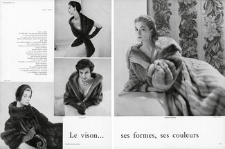 Cartier 1954 Fur coats, Maurice Kotler, Photos Sante Forlano & Sabine Weiss