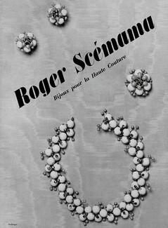 Roger Scémama 1954 Photo Seeberger
