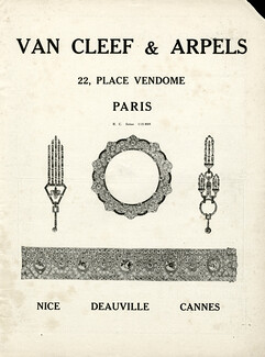 Van Cleef & Arpels 1924 Bracelet, Earrings, Brooch, Art Deco (layout misprint)