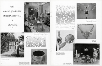 Un Grand Joaillier International à Genève, 1950 - Jean Lombard High Jewelry, Magasin 5 de la Corraterie, Text by J. D.