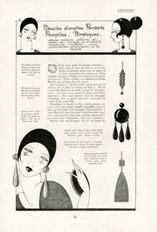 Boucles d'oreilles, Pendants, Pampilles, Breloques..., 1920 - Earrings, Jewels, Text by Marcel Astruc