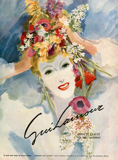 Gui Lamour (Cosmetics) 1943 Flowers, Libis