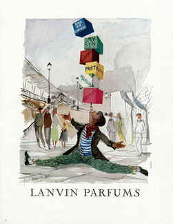 Lanvin (Perfumes) 1955 Guillaume Gillet, Arpège, Prétexte, Eau De Lanvin, My sin, Rumeur, Scandal, Circus, Equilibrist