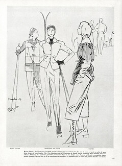 Hermès (Sportswear) 1947 Madeleine De Rauch, Renée Patton, Skiing