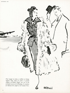 Robert Piguet 1949 Canada Furs, René Bouché