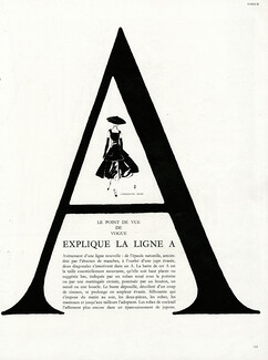 Christian Dior 1955 Ligne A, René Gruau