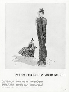 Jeanne Lanvin 1937 Evening Gown, Christian Bérard