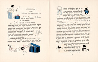 Le Printemps fait fleurir les Collerettes, 1913 - Charles Martin La Gazette Du Bon Ton, Texte par Claude Roger Marx, 3 pages