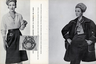 Hermès (Couture) 1961 J. Léonard, Photos Georges Saad