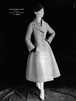 Christian Dior 1954 Redingote en Sokun-Donsu de Burg