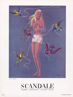 Scandale (Lingerie) 1950 Girdle, Lesage