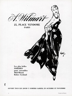 A. Wilmart (Fabric) 1954 Silk Flowers