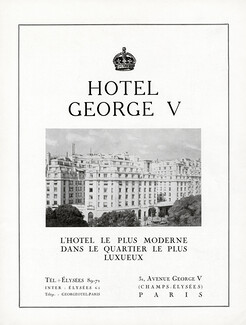Hotel George V, 1937