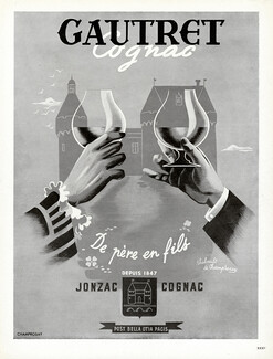 Gautret (Cognac) 1947 Jonzac, Thibault de Champrosay