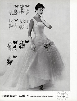 Lanvin Castillo 1955 Tulle de Dognin, Evening Dress, Photo Guy Arsac