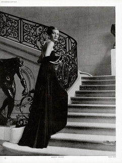 Lucien Lelong 1947 Strapless Dress, Photo Horst