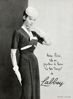 Nina Ricci 1956 Labbey, Photo Jacques Decaux