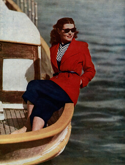 Lucile Manguin 1946 "Loup de Mer", Yachting, Photo Gorsky