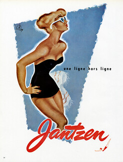 Jantzen (Swimwear) 1955 Okley, Pin-up