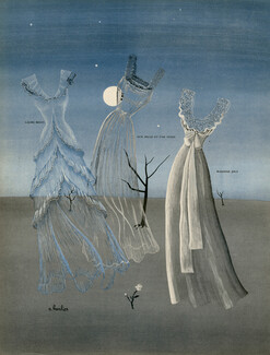 Parures de Nuit, Lingerie 1949 Laure Belin, Aux Mille et une Nuits, Suzanne Joly, André Barlier