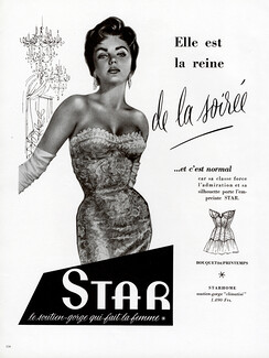 Star (Lingerie) 1955 Bra, Corselette, Aslan Pin-up