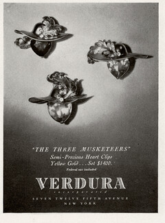 Verdura 1945 The Three Musketeers