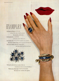 Van Cleef & Arpels 1945 Ceylon Sapphire Bracelet and Ring, Seven Stars Clip Verdura, Revlon, Photo Leslie Gill