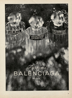 Balenciaga (Perfumes) 1962 Le Dix, Fleeting Moment, Quadrille