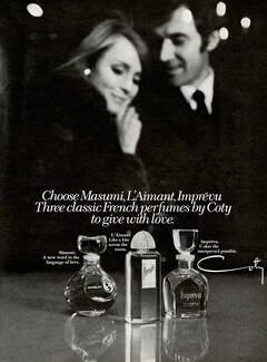 Coty (Perfumes) 1969 Masumi, L'Aimant, Imprévu