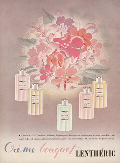 Lenthéric 1944 (Crème Bouquet) A Bientôt, Tweed, Miracle, Confetti, Shanghai