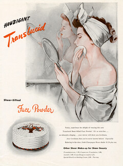 Houbigant (Cosmetics) 1945 Powder, Making-up, Bodegard
