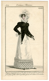 Le Journal des Dames et des Modes 1820 Costume Parisien N°1944